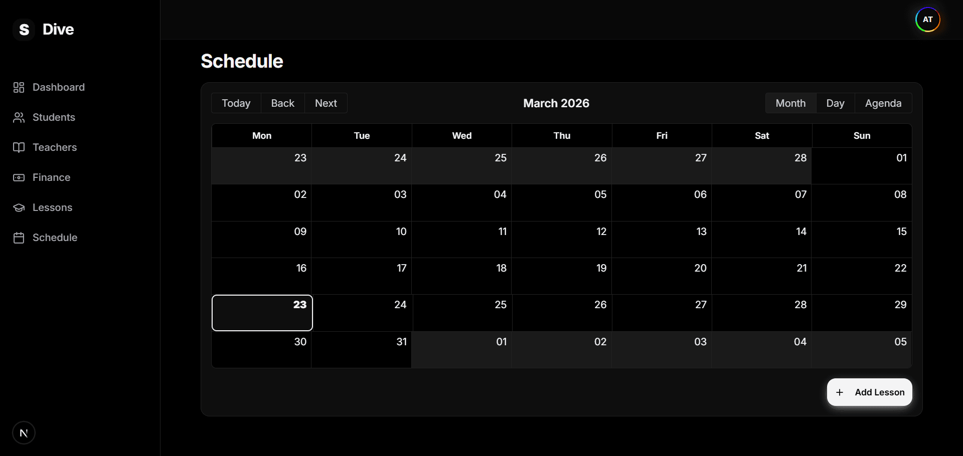 Dark Theme UI